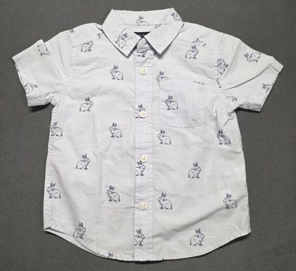 Children's Place Other - Children's Place Boys 18-24 Month Bunny Shirt Button-up Blue New
